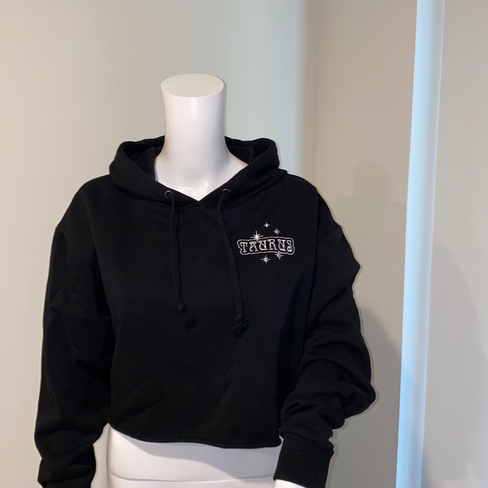 DOLLS KILL - CROPPED TAURUS HOODIE - NWOT